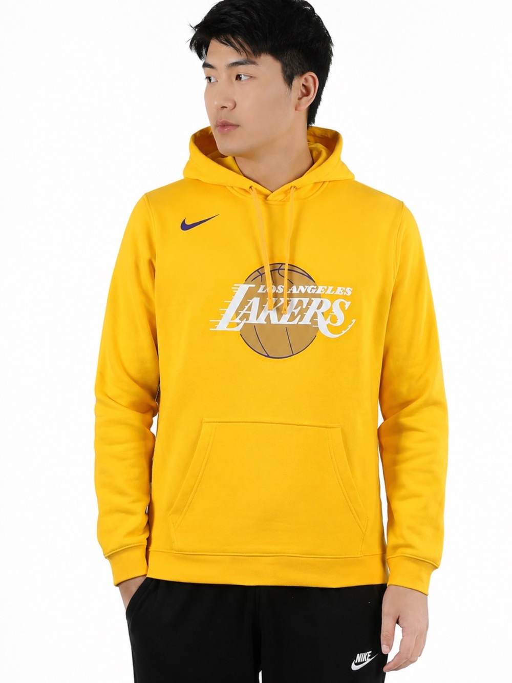 Nike NBA Los Angeles Lakers 2020 City Edition Essential Logo Hoodie XL Like New!